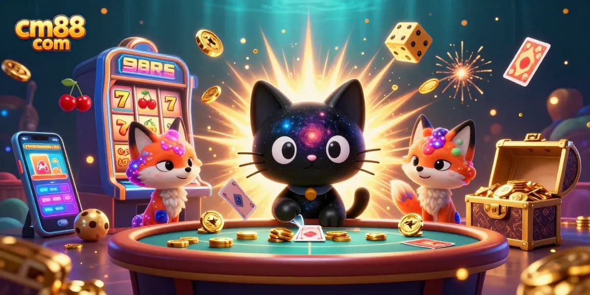 Experience the thrill of cm88 com as a captivating black hole cat attracts casino winnings in vibrant cosmic settings.