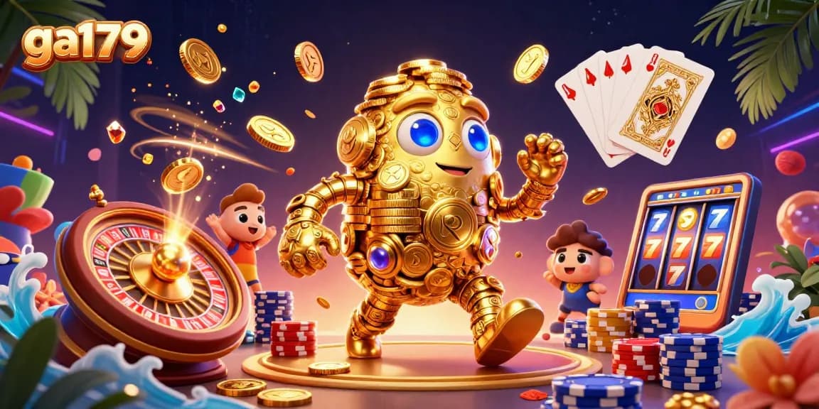 Experience thrilling action with ga179's colorful casino world featuring vibrant slots and dynamic gaming elements.