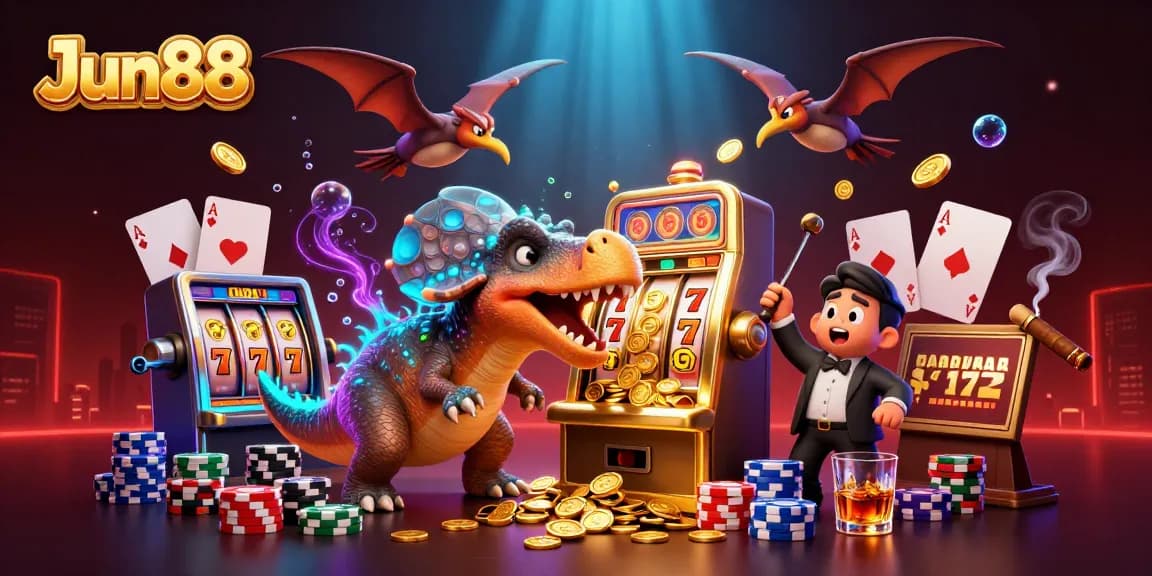Catch golden coins with Jun88’s thrilling 3D pachycephalosaurus jackpot scene