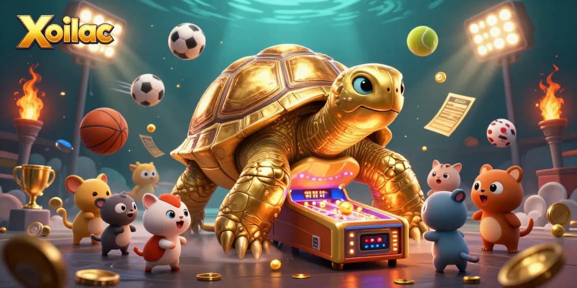 Xoilac players enjoy dynamic bets with 3D sports elements and a golden tortoise pinball machine