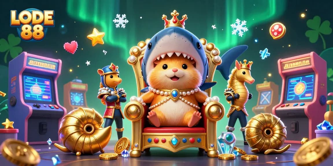 Experience the excitement of LODE 88 casino games with vibrant visuals and dynamic characters.