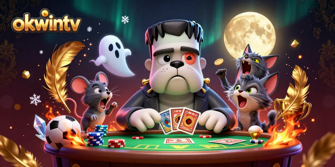 Experience seamless betting with okwintv featuring unique cartoon characters in a vibrant gaming environment.