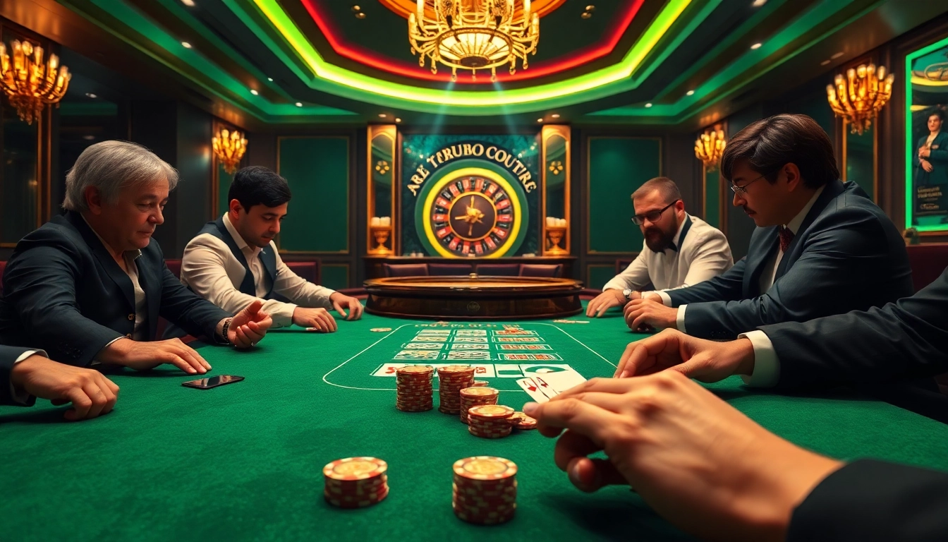 Experience the vibrant excitement of casino gaming at https://ta88.help/ with players engaged in a thrilling blackjack game.
