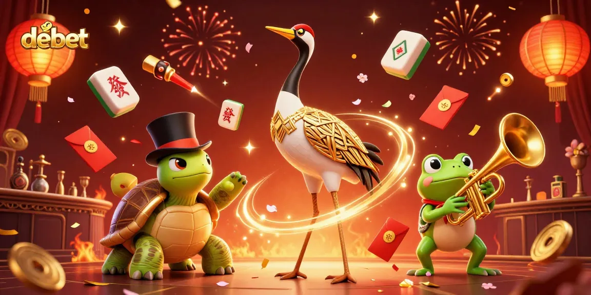 Experience the vibrant debet online casino atmosphere with lively characters and dynamic elements.