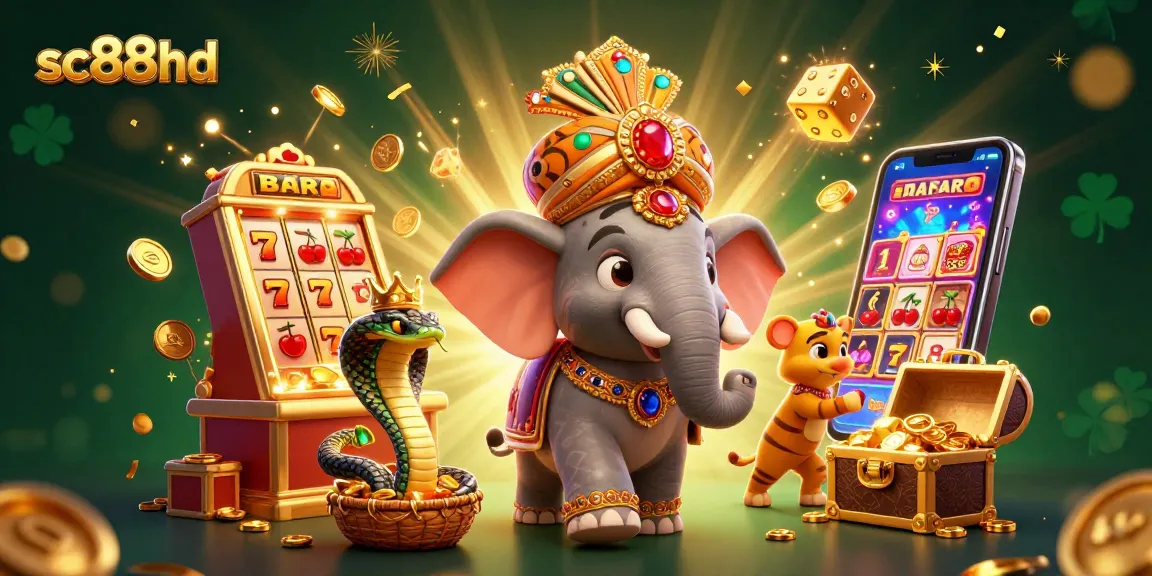 Experience thrilling wins at sc88hd with dynamic 3D casino elements in an engaging illustration.