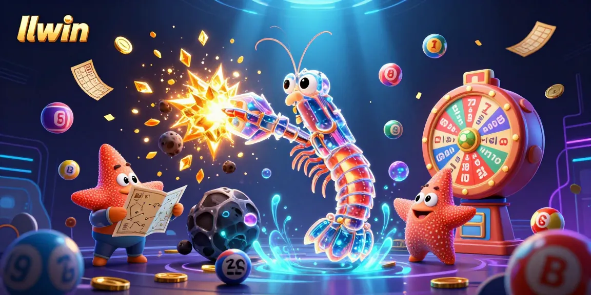 llwin showcases vibrant lottery adventures with exciting games, gold coins exploding and colorful balls bouncing