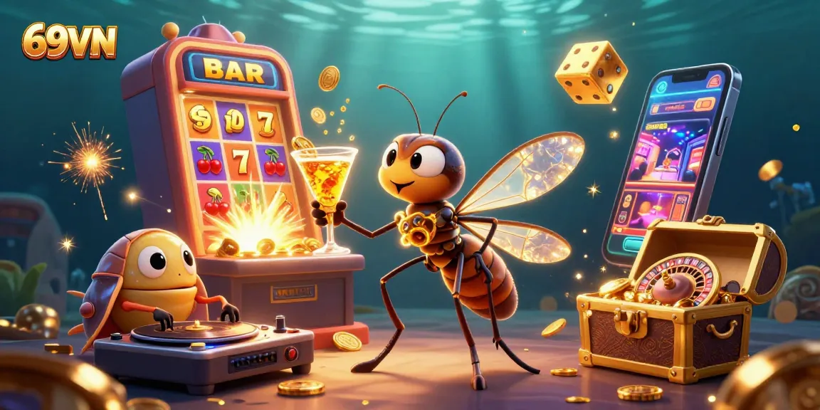 Experience the thrill of gaming at 69VN with dynamic casino characters and vibrant action.